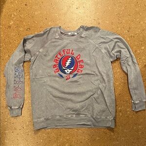 Peloton x Grateful Dead Gray Crewneck Sweater | Size L